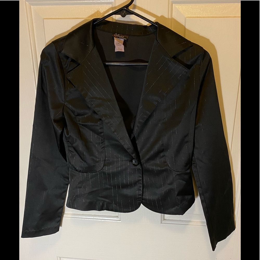 Celine women’s button down black blazer